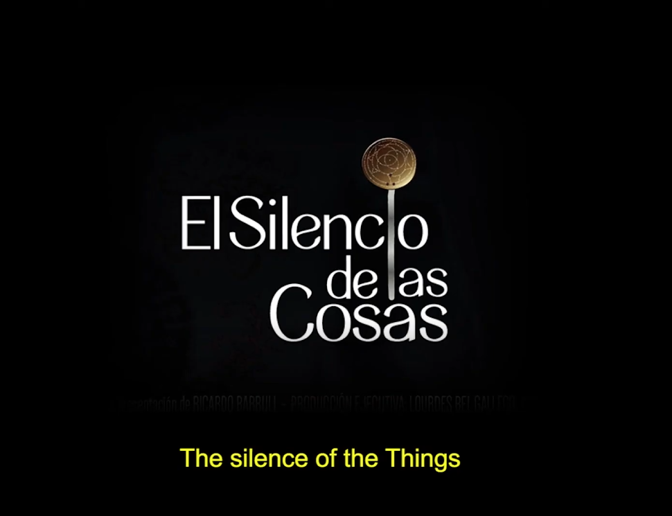 El silencio de las cosas cortometraje