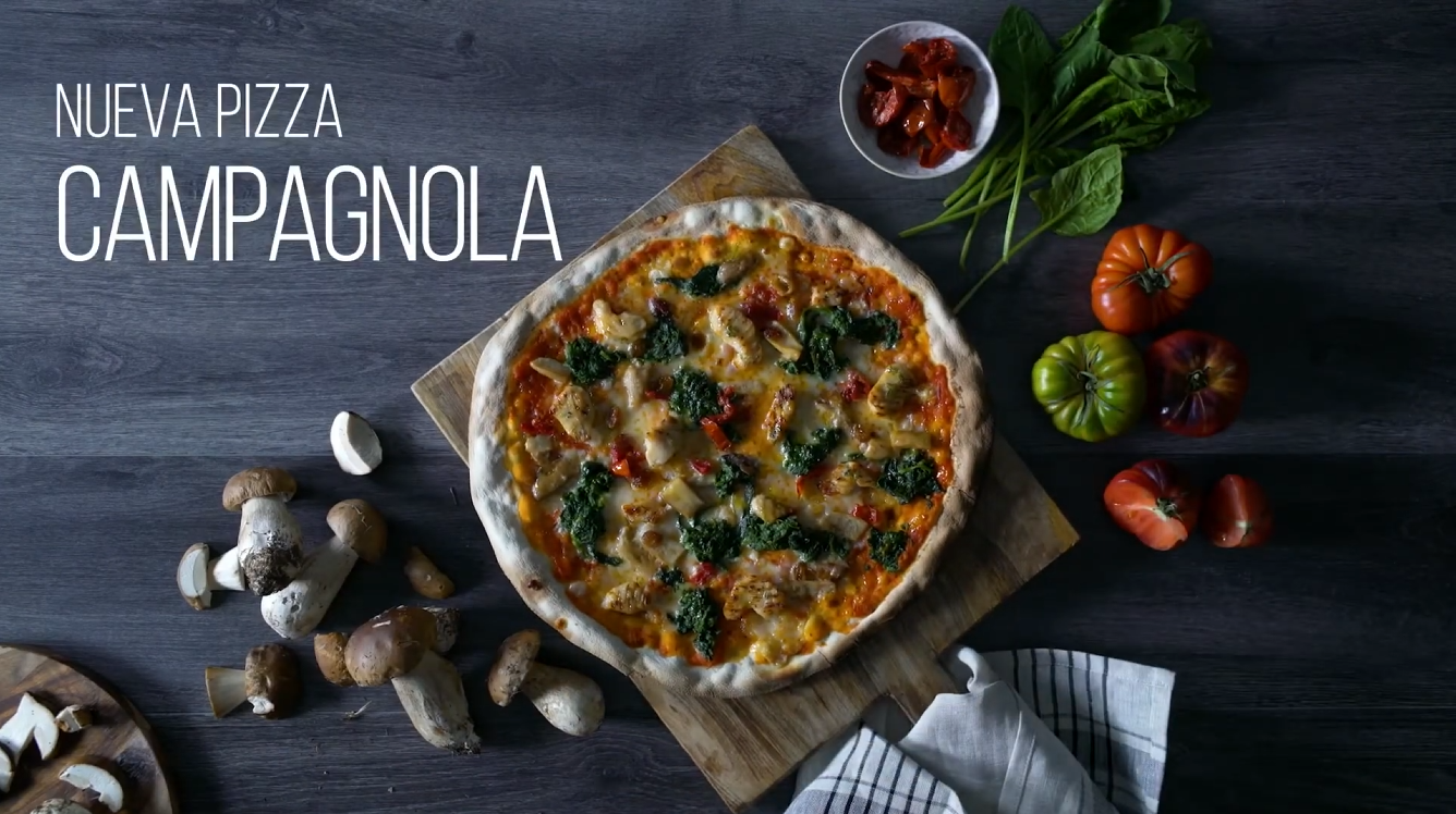 Ginos receta Campagnola anuncio publicitario